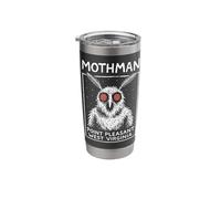 Point Pleasant WV Cryptids Cryptozoology Funny Mothman Stainless Steel Insulated Tumbler