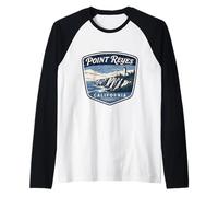 Point Reyes California Lighthouse Coastal Ocean Nature Raglan Baseball Tee