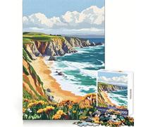 Point Reyes National Seashore California Jigsaw Puzzles for Teenagers 1000 Piece Wise Think Toy Gentle Leisure Tight Cut Santa Wish List (38x52cm)