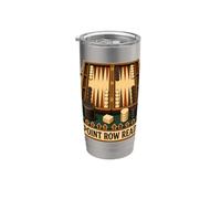 Point Row Ready Backgammon Strategy Checker Play Stainless Steel Insulated Tumbler
