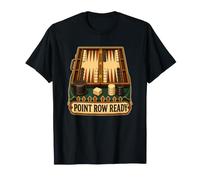 Point Row Ready Backgammon Strategy Checker Play T-Shirt