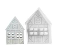 Pointed Roof House Silicone Molds for Plaster Ornaments Room Decoration Holiday Present Plaster Silicone Molds Craft Mold