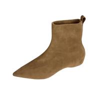 Pointed Toe Ankle Boots Women,Flat Ankle Boots For Women Uk Pull On Skinny Booties Comfortable Dressy Booties Outdoor Shoes With Non Slip Sole Casual Footwear For City Street Shooting & Travel