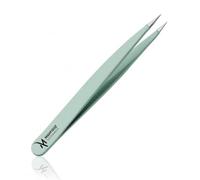 Pointed Tweezers for Eyebrow, Ingrown Hair, Splinter, Blackhead & Tick Removal for Men & Women - Mint Green by Mahfooz Instruments