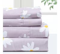 pointehaven Bed Sheet Sets Bedding - 100% Polyester Microfiber- Super Soft Easy Care Bed Linen Set - Breathable, Deep Pockets, Extra Soft (Daisy, Queen), PHMICFBR90_QDS