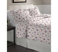 Pointehaven Flannel Oversized Duvet Set, Cotton, Penguin, Full/Queen