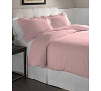 pointehaven Flannel Oversized Duvet Set, Full/Queen, Rose Quartz
