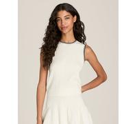 Pointelle Rib Sweater Tank