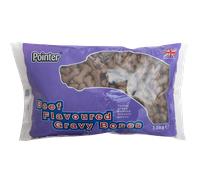 Pointer Beef Gravy Bones Dog Treats - Size: 1.5kg - Treats for Dogs