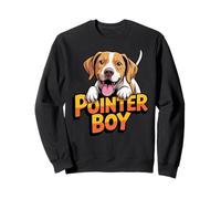 Pointer Boy Cartoon English Pointer Hunting Pet Dog Breed Sweatshirt