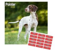 Pointer Calendar 2026 | 16 months | with FREE Organisational Stickers, Pointer Gift