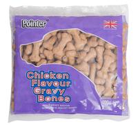 Pointer - Chicken Flavoured Gravy Bones - Enriched with Vitamins & Minerals, Great for Teeth , (6 x 400g) - 2.4kg