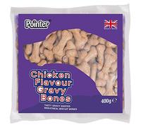 Pointer - Chicken Flavoured Gravy Bones - Enriched with Vitamins & Minerals, Great for Teeth , (6 x 400g) - 2.4kg