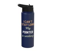 Pointer Dog Mom Dad Breed Owner Love Puppy Stainless Steel Insulated Water Bottle