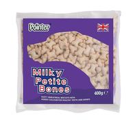 Fold Hill Foods 6 x Pointer Milky Petite Bones 400g, clear