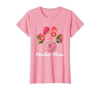 Pointer Mom | English German Pointer | Hunting Gun Dog T-Shirt, Women, Pink, Large