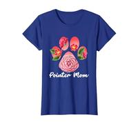 Pointer Mom | English German Pointer | Hunting Gun Dog T-Shirt, Women, Royal Blue, Small