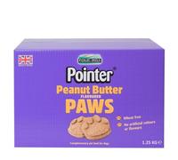 Pointer - Peanut Butter Paws Adult Dog Treats - Wheat Free Dog Treats with No Artificial Flavourings, Perfect for Healthy Teeth, 10kg Box
