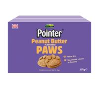 Pointer - Peanut Butter Paws Adult Dog Treats - Wheat Free Dog Treats with No Artificial Flavourings, Perfect for Healthy Teeth, 10kg Box
