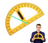 Pointer Protractor - Multifunctional Engineer Angle Tool | Chart Protractor, ABS Compass Style Measuring Device, Large Scale Chart Display Ruler for Teaching
