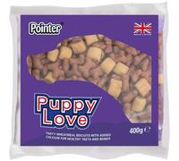Pointer Puppy Love Baked Dog Treats with Calcium, Mixed Assortment, 400g Bag