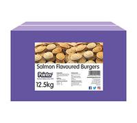 Pointer - Salmon Flavoured Burger Dog Treats, Oven Baked Dog Biscuits with Added Vitamins, Perfect for Healthy Teeth and Bones, 12.5kg Box, pink