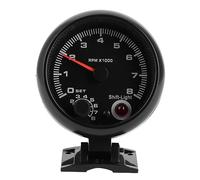 Pointer Tachometer, Tachometer for Car RPM Tachometer Plastic with Adjustable Shift Light for 12V Vehicle