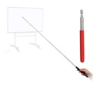 Pointer - Teachers Pointers - Teaching Pointer - Hand Pointer Extendable Length, Presenter Whiteboard Pointer Stick, Telescopic Replaceable Contact Head (Red Frosted)