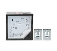 Pointer Type Ammeter, 300A / 5A Current Meter Gauge, 6L2 6L2 300A / 5A - Durable ABS Material, Wide DC and AC Circuit Measurement, Industrial and Mining Use