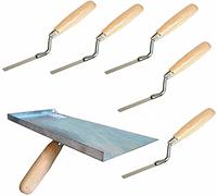 Pointing Brickwork Hawk & 5 x Finger Trowels Set, Jointing Brick Gaps Fill Fix Repair Tools DIY