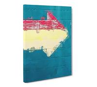 Pointing This Way Canvas Print | Gallery Wrapped 30mm Frame Wall Art | 20x14 inches | Ready to Hang | Abstract Picture | Living Room Bedroom Lounge Office