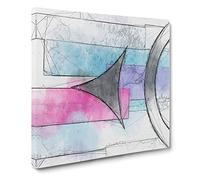 Pointing to the End Canvas Print | Gallery Wrapped 30mm Frame Wall Art | 14x14 inches | Ready to Hang | Abstract Picture | Living Room Bedroom Lounge Office