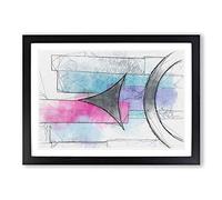 Pointing to The End in Abstract Framed Print | A2 Black Framed Wall Art | Ready to Hang | Abstract Fantasy Picture | Living Room Bedroom Lounge Office