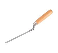 Pointing Tool, 1cm Bricklaying Tools for Pointing Mortar with Wooden Handle Mortar Cement Grouting Tool Strong Durable Masonry Hand Tool for Bricklaying Repair DIY Builders