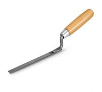 Pointing Trowel Carbon Steel Brick Jointer Tool for Mortar Repair | 10mm Carbon Steel Blade with Wooden Handle for Bricklaying, Tuck Pointing, Mortar Filling and DIY Masonry Projects