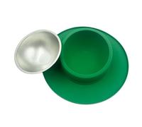 Pointless Pet Bowl - Silicone & Stainless Steel Spill Proof Dispenser | Rust Resistant Non-Slip Feeding Bowl for Water, Food, Travel, Indoor Use