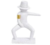 Pointnio Michael Jackson Sculptures for Home Decor, Statues for Room Decor, Modern Home Decor, Decorations for Bedroom Living Room Shelf TV Stand(White)