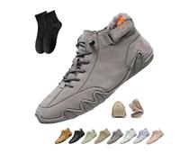 POIOZXD Vogany Shoes Orthopedic Sneakers Women and Men,Women's Waterproof Orthopedic Warm Boots Winter Fleece Warm Snow Boots Comfortable Walking Flats Outdoor Hiking (Grey,47EU)