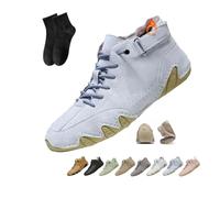 POIOZXD Vogany Shoes Orthopedic Sneakers Women and Men,Women's Waterproof Orthopedic Warm Boots Winter Fleece Warm Snow Boots Comfortable Walking Flats Outdoor Hiking (Blue,35EU)