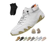 POIOZXD Vogany Shoes Orthopedic Sneakers Women and Men,Women's Waterproof Orthopedic Warm Boots Winter Fleece Warm Snow Boots Comfortable Walking Flats Outdoor Hiking (White,47EU)