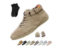 POIOZXD Vogany Shoes Orthopedic Sneakers Women and Men,Women's Waterproof Orthopedic Warm Boots Winter Fleece Warm Snow Boots Comfortable Walking Flats Outdoor Hiking (Khaki,47EU)
