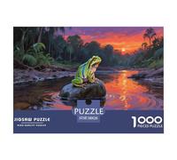 Poison Dart Frog 1000 Piece Jigsaw Puzzles Handwork Puzzle Educational Challenge for Challenging Family Activity Games Colorful Hard Puzzle for 70x50cm/1000pcs Family Decorations