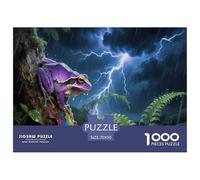 Poison Dart Frog 1000 Pieces Premium Jigsaw Age 12+ Cool Collage Effect, Fun Details, Educational, Challenging Puzzle Games 70x50cm/1000pcs