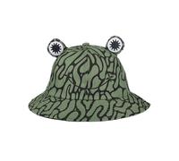 Poison Dart Frog Colourful Women's Bucket Hat - Vibrant Amphibian-Inspired Design - Breathable, Unisex Design Bucket Hat for Outdoor Adventures, Festivals & Everyday Wear (UK, Alpha, One Size, Green)