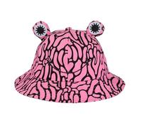 Poison Dart Frog Colourful Women's Bucket Hat - Vibrant Amphibian-Inspired Design - Breathable, Unisex Design Bucket Hat for Outdoor Adventures, Festivals & Everyday Wear (UK, Alpha, One Size, Pink)