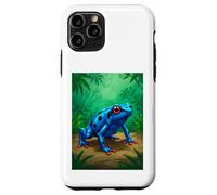 Poison Dart Frog deadly toxin tropical rainforest blue comic Case for iPhone 11 Pro