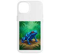 Poison Dart Frog deadly toxin tropical rainforest blue comic Case for iPhone 14 Plus