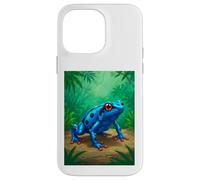 Poison Dart Frog deadly toxin tropical rainforest blue comic Case for iPhone 14 Pro Max