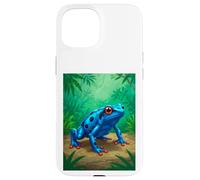 Poison Dart Frog deadly toxin tropical rainforest blue comic Case for iPhone 15
