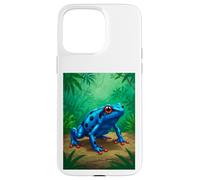Poison Dart Frog deadly toxin tropical rainforest blue comic Case for iPhone 15 Pro Max